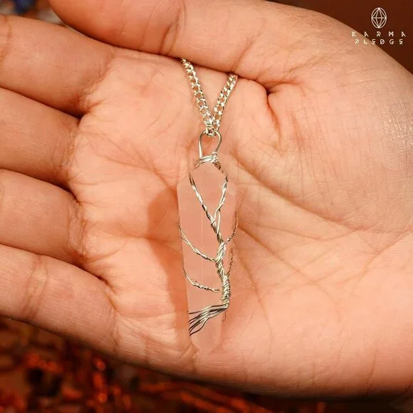 Handcrafted Crystal Orgone Pendant & Necklace; Spiritual Healing Crystal Necklac - Picture 6 of 8